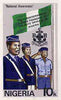 Nigeria 1983 Boys Brigade 75th Anniversary - original hand-painted artwork for 10k value (On Parade with Flag) by NSP&MCo Staff Artist Olukoya Ogunfowora on card 5" x 8.5" endorsed A6