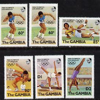 Gambia 1984 Olympic Games set of 6 unmounted mint, SG 527-32