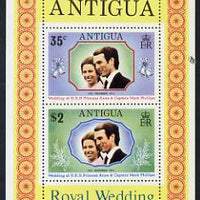Antigua 1973 Royal Wedding m/sheet unmounted mint, SG MS 372