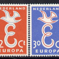 Netherlands 1958 Europa set of 2 unmounted mint, SG 868-69*
