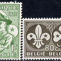 Belgium 1957 50th Anniversary of Scout Movement set of 2 unmounted mint, SG 1614-15