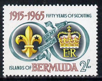 Bermuda 1965 50th Anniversary of Bermuda Scout Movement unmounted mint, SG 186