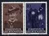 Liechtenstein 1957 50th Anniversary of Scout Movement se-tenant pair unmounted mint, SG 358a