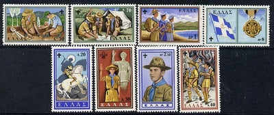 Greece 1960 50th Anniversary of Greek Scout Movement set of 8, SG 829-36