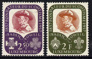 Luxembourg 1957,Birth Centenary of Lord Baden Powell set of 2 unmounted mint, SG 621-22*