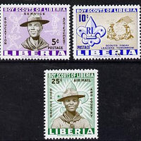 Liberia 1961 Liberian Scout Movement set of 3 unmounted mint, SG 852-54