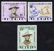 Liberia 1961 Liberian Scout Movement set of 3 unmounted mint, SG 852-54