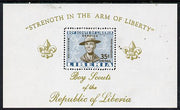 Liberia 1961 Liberian Scout Movement m/sheet unmounted mint SG MS 855