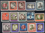 Nicaragua 1957 Birth Centenary of Lord Baden Powell set of 15 unmounted mint, SG 1263-77