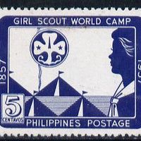 Philippines 1957 Girl Guides World Camp unmounted mint, perf SG 798A*