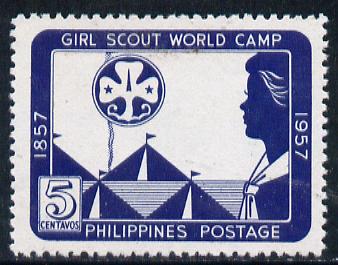 Philippines 1957 Girl Guides World Camp unmounted mint, perf SG 798A*