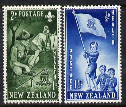 New Zealand 1953 Health - Guides & Scouts set of 2 unmounted mint, SG 719-20*