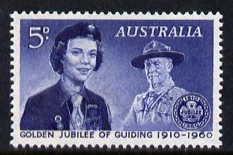 Australia 1960 Golden Jubilee of Girl Guide Movement unmounted mint, SG 334*