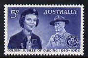 Australia 1960 Golden Jubilee of Girl Guide Movement unmounted mint, SG 334*