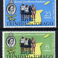 Trinidad & Tobago 1961 Second Caribbean Scout Jamboree set of 2, SG 298-99 unmounted mint*