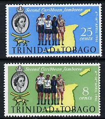 Trinidad & Tobago 1961 Second Caribbean Scout Jamboree set of 2, SG 298-99 unmounted mint*