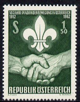 Austria 1962 50th Anniversary of Austrian Scout Movement unmounted mint, SG 1388