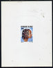 Mali 1982 Hairstyles deluxe die proof of 160f (with shell in braids) on sunken card, as SG 927