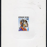 Mali 1982 Hairstyles deluxe die proof of 180f on sunken card, as SG 928