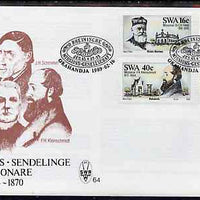 South West Africa 1989 Missionaries set of 4 on unaddressed illustrated cover with special first day cancel