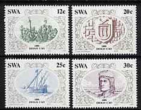 South West Africa 1986 Discoverers of South West Arica (2nd Issue) set of 4 unmounted mint, SG 455-58