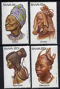 South West Africa 1982 Traditional Head-dresses #1 set of 4 unmounted mint, SG 402-05*