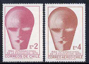 Chile 1970 International Education Year set of 2, SG 648-49 unmounted mint*