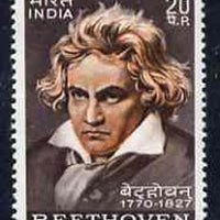 India 1970 Birth Bicentenary of Beethoven unmounted mint, SG 627*