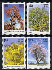 India 1981 Flowering Trees set of 4 unmounted mint, SG 1014-17*