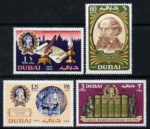 Dubai 1970 Death Centenary of Charles Dickens perf set of 4 unmounted mint, SG 355-58*