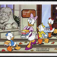 Palau 1997 The Library is for Everyone, Disney Characters $2 m/sheet unmounted mint