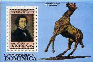 Dominica 1984 Death Anniversary of Edgar Degas m/sheet unmounted mint, SG MS 911