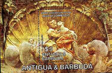 Antigua 1984 Death Anniversary of Correggio m/sheet (John the Baptist) unmounted mint SG MS 882