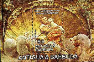 Antigua 1984 Death Anniversary of Correggio m/sheet (John the Baptist) unmounted mint SG MS 882