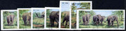 Vietnam 1986 Elephants imperf set of 6 cto used (very scarce with only a limited number issued thus) as SG 1043-48*