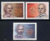 Brazil 1991 Writer's Birth Anniversaries set of 3, SG 2491-93 unmounted mint*