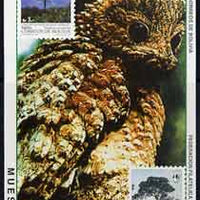 Bolivia 1994 Environmental,Protection (Bird & Trees) imperf m/sheet opt'd MUESTRA unmounted mint