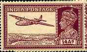 India 1940-43 KG6 Armstrong Whitworth 14a purple unmounted mint but light overall toning, SG 277*