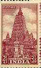 India 1950 Bodh Gaya Temple 2.5a lake unmounted mint, SG 333b*