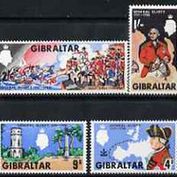 Gibraltar 1967 General Eliott perf set of 4 unmounted mint, SG 219-22*