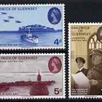 Guernsey 1970 25th Anniversary of Liberation set of 3 unmounted mint, SG 33-35