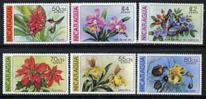 Nicaragua 1979 Flowers set of 6 unmounted mint, SG 2302-07*