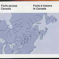 Canada 1983 Forts complete set of 10 (SG 1090a) in $3.20 booklet (blue cover),SB93