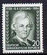 Germany - East 1954 Birth Anniversary of,Lessing (Writer) SG E177