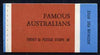 Australia 1968 Famous Australians $1.00 booklet complete, SG SB44