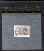 Lesotho 1980 Centenary of Gun War 5s imperf proof mounted on Walsall Security Proof card rare thus, as SG 388