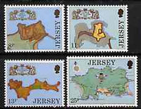 Jersey 1979 Fortresses set of 4 unmounted mint, SG 222-25