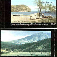 Booklet - Montserrat 1975 Carib Artefacts booklet containing self-adhesive panes, SG SB1 (Golf Course on back cover)