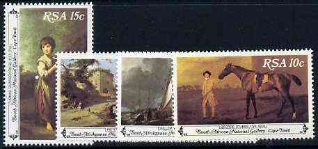 South Africa 1980 Paintings from National Gallery set of 4 unmounted mint, SG 481-84