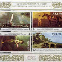 South Africa 1980 Paintings from National Gallery m/sheet containing set of 4 unmounted mint, SG MS 485